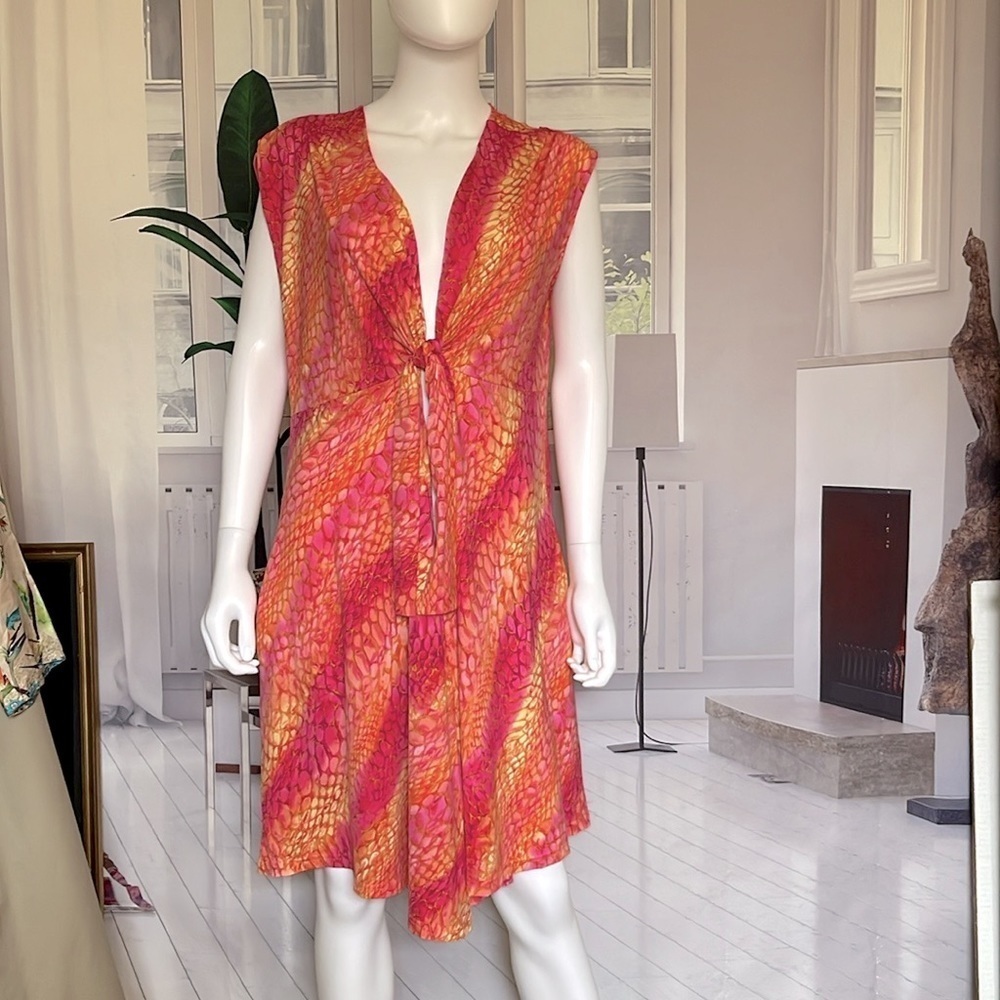 Miraclesuit Cap Sleeves Dress Cover Up. P6/A